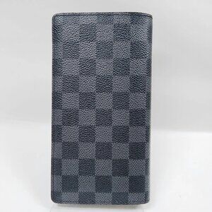Louis Vuitton LV Long Wallet Black Damier Graphite 300-081925